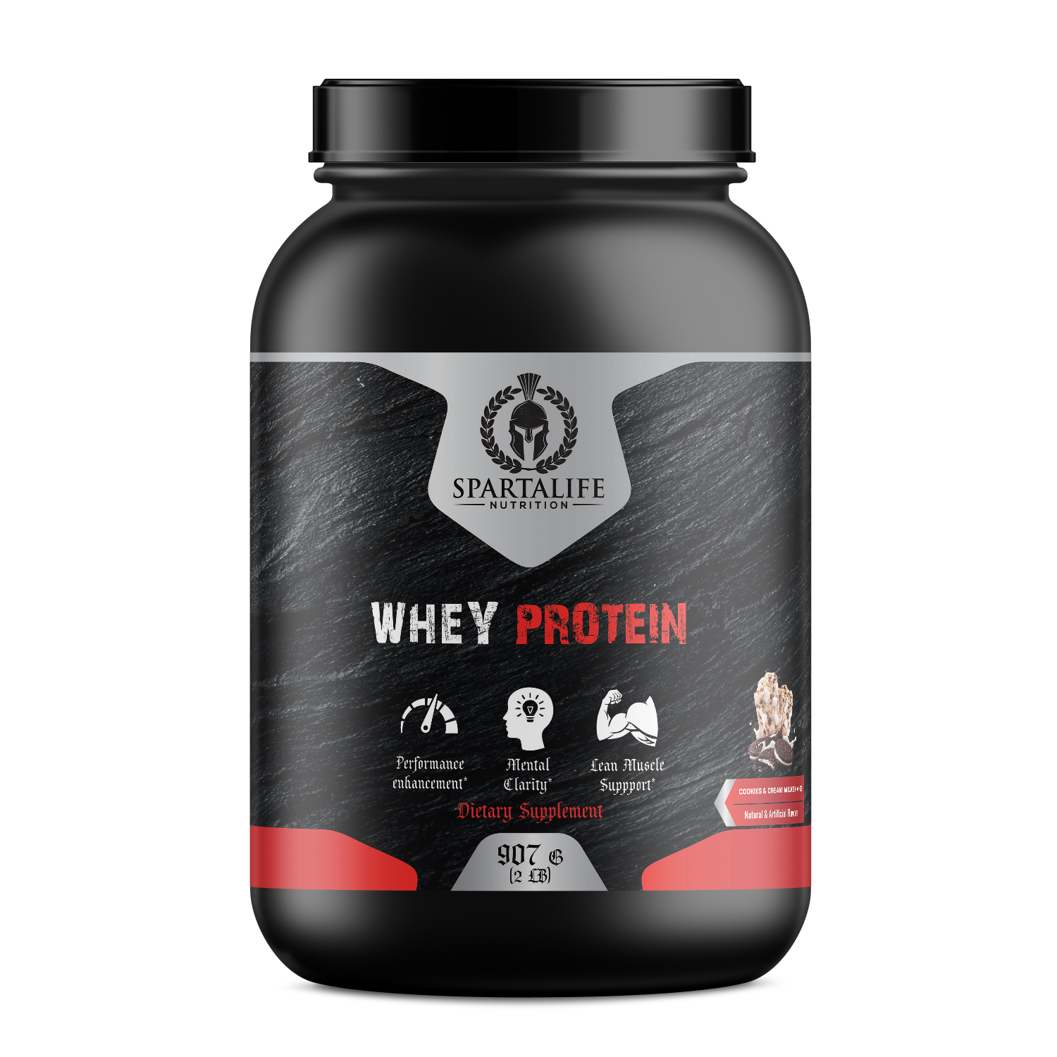 2lb Whey Protein Cookies and Cream